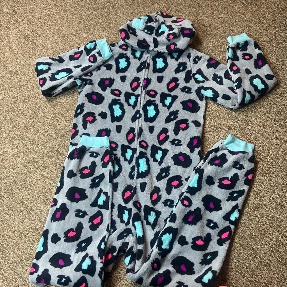 Total Girl Leopard Print Pijamas Junior Size XL 16